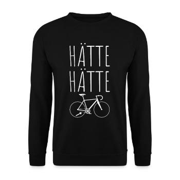 Had bike chain | Gift idea bike - Unisex Sweatshirt - black - Front - Alina (178cm) & Michal (187cm)