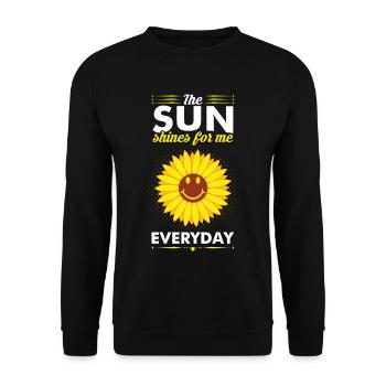 Sunflower happiness summer - Unisex Sweatshirt - black - Front - Alina (178cm) & Michal (187cm)