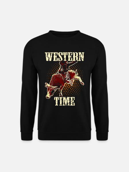 Rodéo équestre dans l'ouest du Texas - Sweat-shirt Unisexe - noir