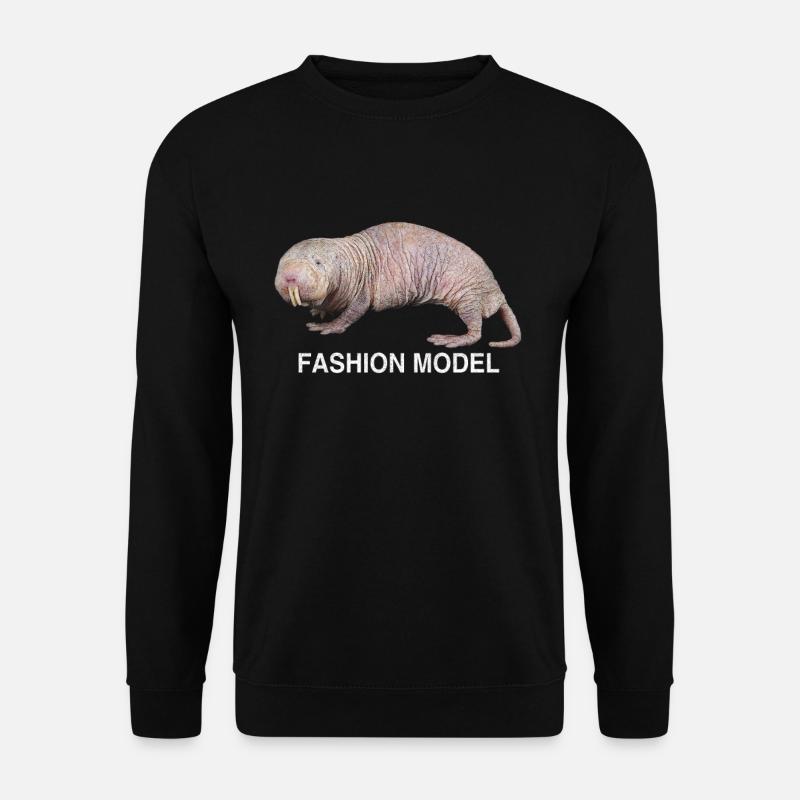 Animal nude mole mole - Sweat-shirt Unisexe - noir