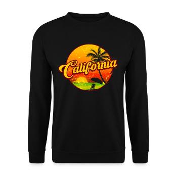 California California USA vacation - Unisex Sweatshirt - black - Front - Alina (178cm) & Michal (187cm)