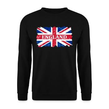 Drapeau angleterre - Sweat-shirt Unisexe - noir - Devant - Alina (178cm) & Michal (187cm)