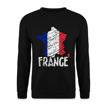 France Paris - Sweat-shirt Unisexe - noir - Devant - Alina (178cm) & Michal (187cm)