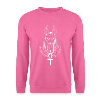 Anubis - Ägyptischer Gott des Todes - Unisex Pullover - Pink - Vorne