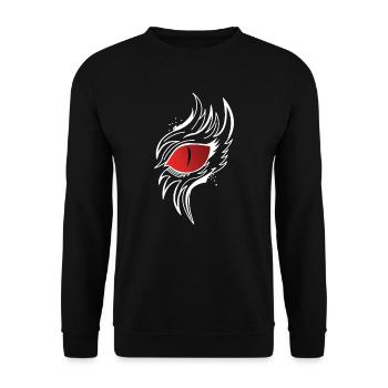 Dragon eye - Unisex Sweatshirt - black - Front - Alina (178cm) & Michal (187cm)