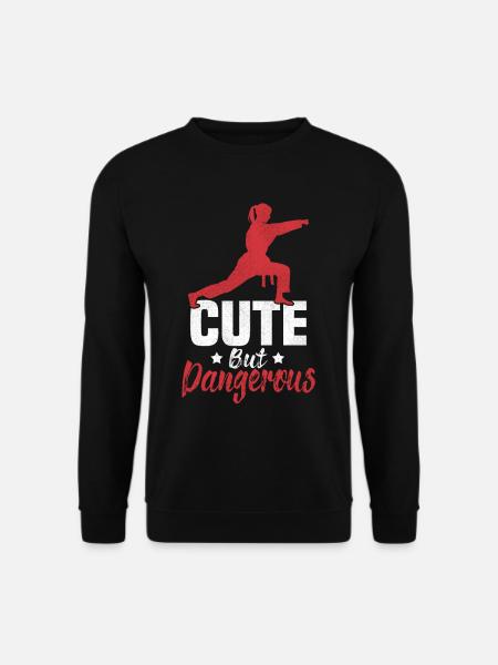 Karate Girl Kampf Sport Frauen Geschenk - Unisex Pullover - Schwarz