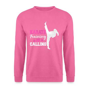 Karaté Girl Combat Sport Femmes Cadeau - Sweat-shirt Unisexe - rose - Devant