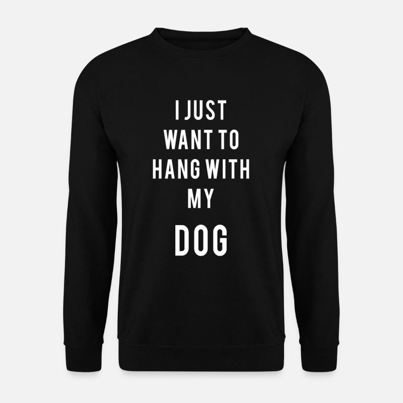 Hund Haustier Liebe Pfote Geschenk - Unisex Pullover - Schwarz