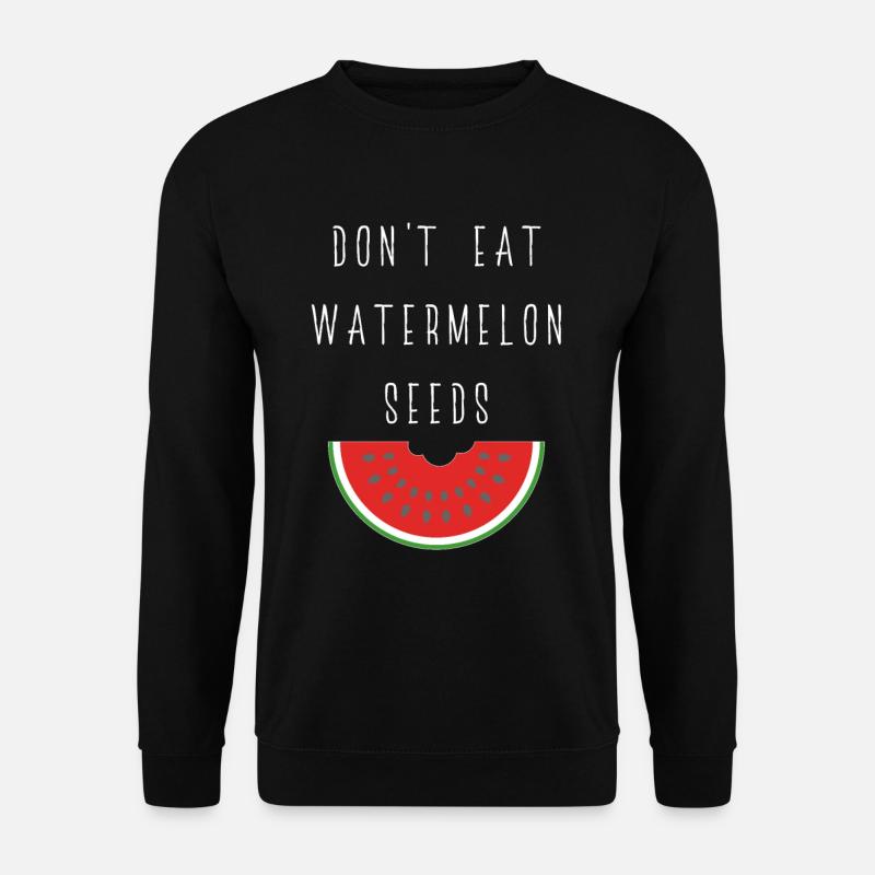 Pregnant pregnancy watermelon gift - Unisex Sweatshirt - black