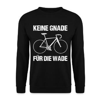 Keine Gnade Für Die Wade Rennrad Retro Vintage - Unisex Pullover - Schwarz - Vorne - Alina (178cm) & Michal (187cm)