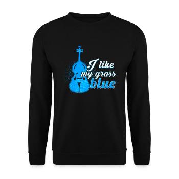 Bluegrass Musik Spieler Banjo Vintage - Unisex Pullover - Schwarz - Vorne - Alina (178cm) & Michal (187cm)
