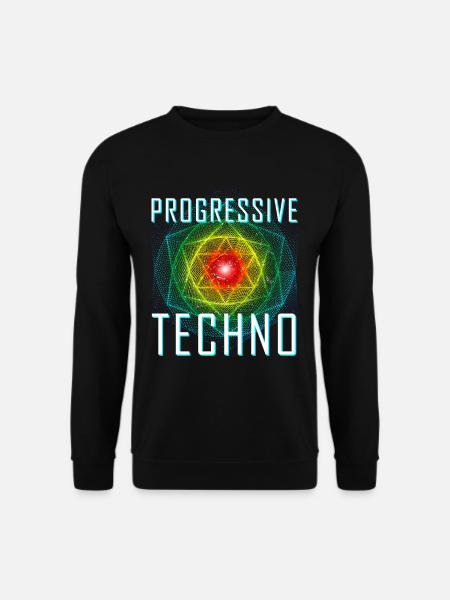 Progressive Techno Club Party Rave Music - Unisex Sweatshirt - black