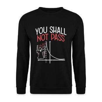 Math funny algebra function - Unisex Sweatshirt - black - Front - Alina (178cm) & Michal (187cm)