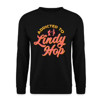 Lindy Hop Swing dance dancing 40s 50s - Unisex Sweatshirt - black - Front - Alina (178cm) & Michal (187cm)
