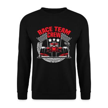Racing car go-kart racing driver car - Unisex Sweatshirt - black - Front - Alina (178cm) & Michal (187cm)