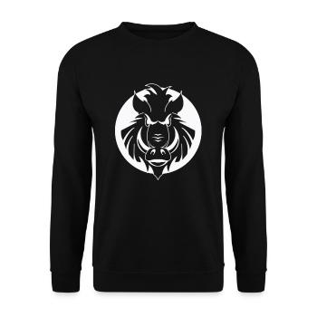 Cadeau de forêt de sanglier sanglier - Sweat-shirt Unisexe - noir - Devant - Alina (178cm) & Michal (187cm)