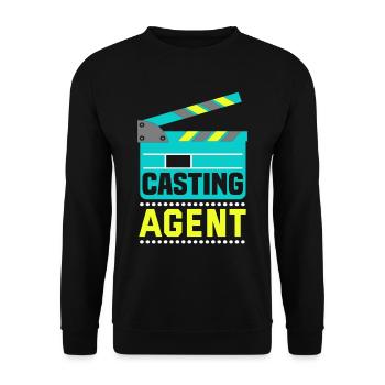 Casting Agent Kino Produzent Darsteller - Unisex Pullover - Schwarz - Vorne - Alina (178cm) & Michal (187cm)