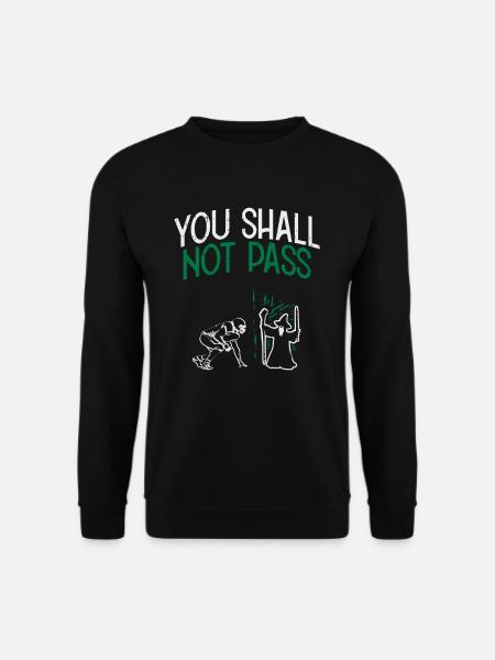 You Shall Not Pass American Football Geschenk - Unisex Pullover - Schwarz