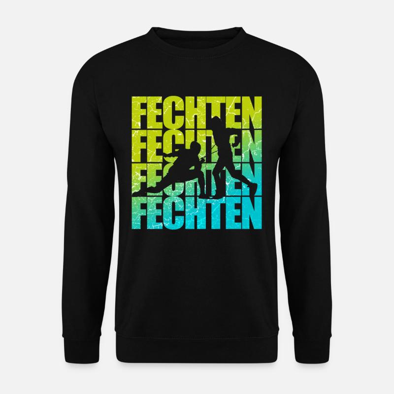 Fechten Degen Fechter Kampfsport - Unisex Pullover - Schwarz