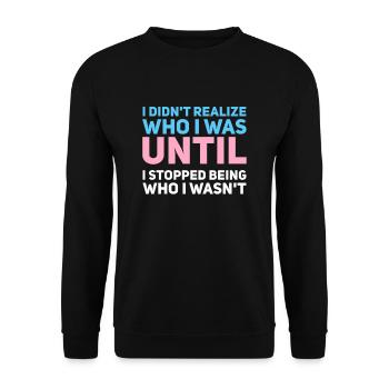Transsexuel Transsexuel Cadeau - Sweat-shirt Unisexe - noir - Devant - Alina (178cm) & Michal (187cm)