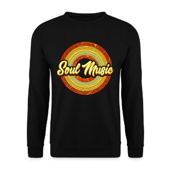 Soul Musique Musiciens Black Musique Cadeau - Sweat-shirt Unisexe - noir - Devant - Alina (178cm) & Michal (187cm)