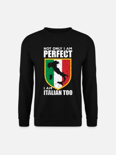 Italien Lustiger Spruch Italienisch Humor - Unisex Pullover - Schwarz