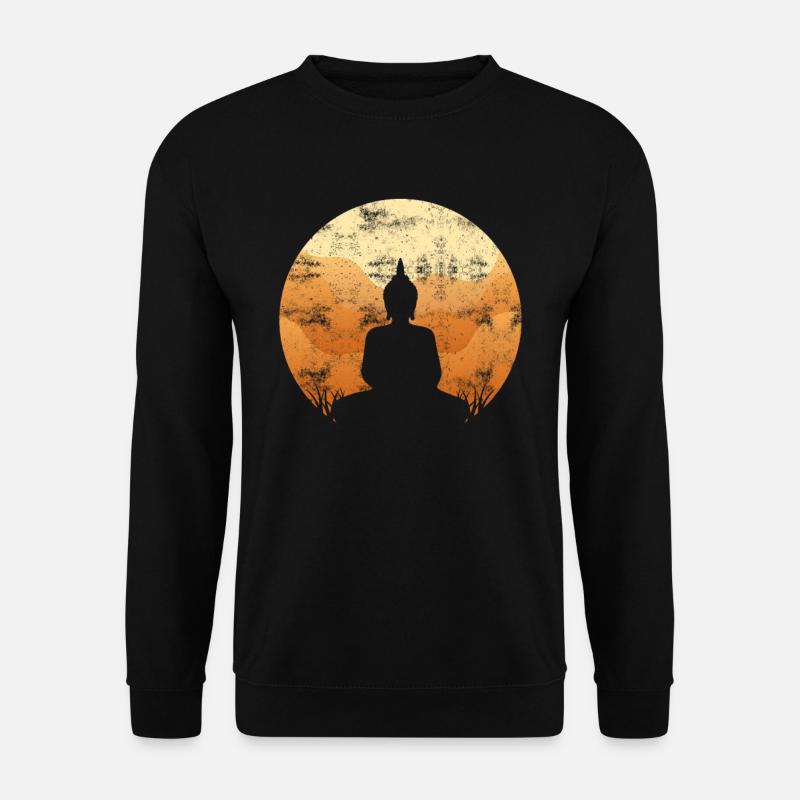 Buddha Buddhism Meditation Zen - Unisex Sweatshirt - black