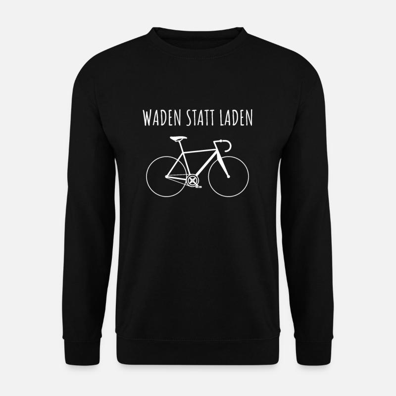Waden statt Laden Rennrad Radfahrer Cooler Spruch - Unisex Pullover - Schwarz