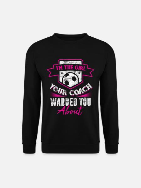 Footballer Girl Football Sport Girl - Unisex Sweatshirt - black