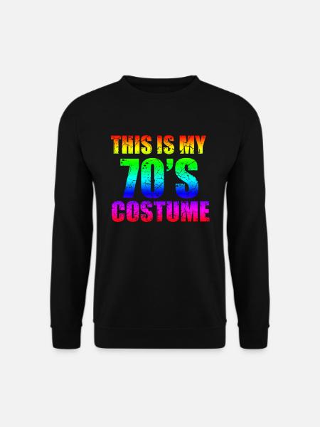 70er Jahre 70. 70s Generation Disco Kostüm - Unisex Pullover - Schwarz