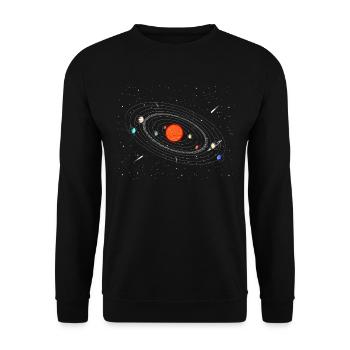 Galaxy Universe Planet Mars - Sweat-shirt Unisexe - noir - Devant - Alina (178cm) & Michal (187cm)
