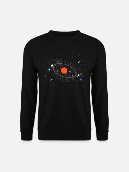 Galaxie Universum Planeten Mars - Unisex Pullover - Schwarz