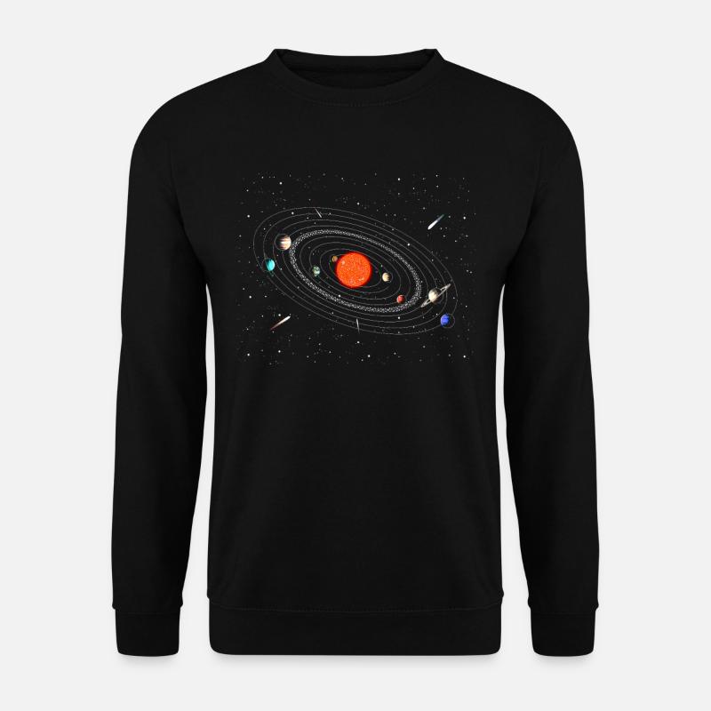 Galaxie Universum Planeten Mars - Unisex Pullover - Schwarz