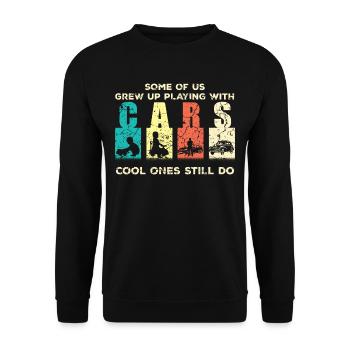 Classic cars car lovers vintage collectors - Unisex Sweatshirt - black - Front - Alina (178cm) & Michal (187cm)
