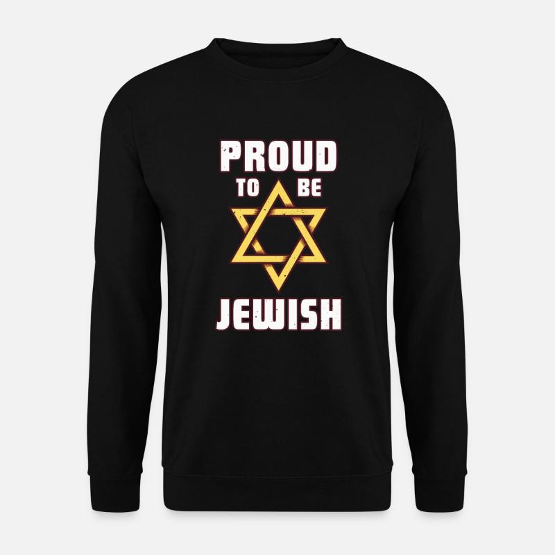 Hebräisch Jude Judentum Israel Hanukkah Geschenk - Unisex Pullover - Schwarz