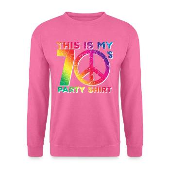 70s 70s Seventies Retro Hippie - Unisex Sweatshirt - pink - Front
