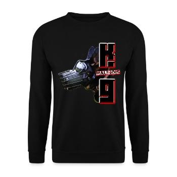 malinois - Unisex Sweatshirt - black - Front - Alina (178cm) & Michal (187cm)