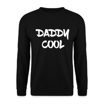 Daddy cool - Unisex Sweatshirt - black - Front - Alina (178cm) & Michal (187cm)