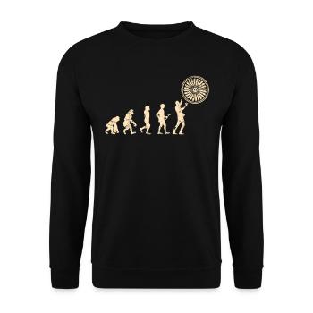 Mécanicien d'aéronef volant des turbines d'aéronef - Sweat-shirt Unisexe - noir - Devant - Alina (178cm) & Michal (187cm)