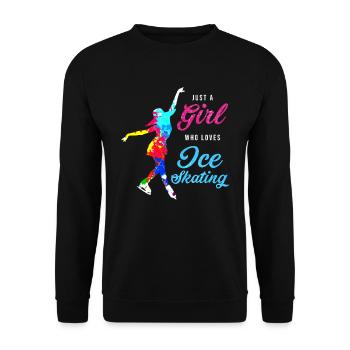 Patineuse patineuse patineur - Sweat-shirt Unisexe - noir - Devant - Alina (178cm) & Michal (187cm)