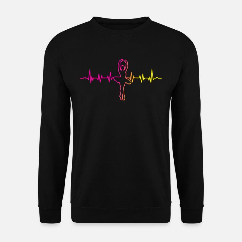 Ballet Herzschlag Ballerina Tänzerin - Unisex Pullover - Schwarz