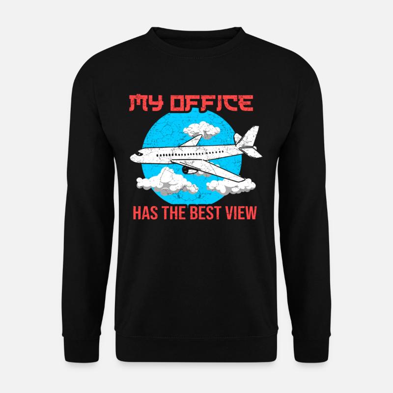 Stewardess Flugbegleiter Fliegen Flight Attendant - Unisex Pullover - Schwarz