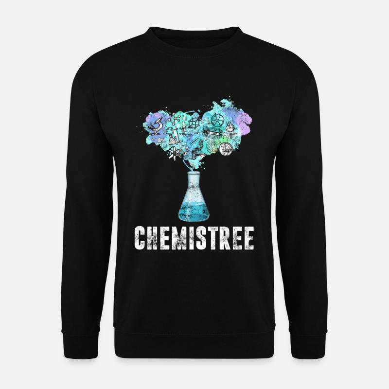 Chemiker Baum Physiker Chemie Laborant Lehrer - Unisex Pullover - Schwarz
