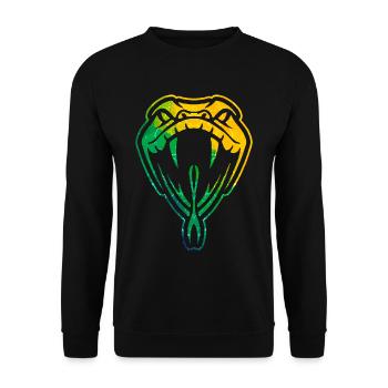 Tête de serpent serpent vipères venimeuses reptiles - Sweat-shirt Unisexe - noir - Devant - Alina (178cm) & Michal (187cm)