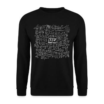 18 ans cadeau racine carrée 324 ans - Sweat-shirt Unisexe - noir - Devant - Alina (178cm) & Michal (187cm)
