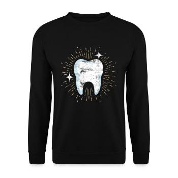 Dentiste dentiste hygiène dentaire dentiste Halloween - Sweat-shirt Unisexe - noir - Devant - Alina (178cm) & Michal (187cm)