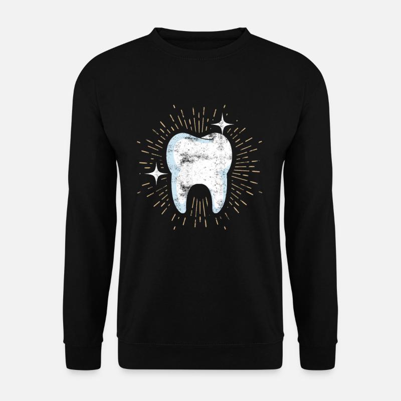 Zahn Zahnarzt Dental Hygiene Dentisten Halloween - Unisex Pullover - Schwarz