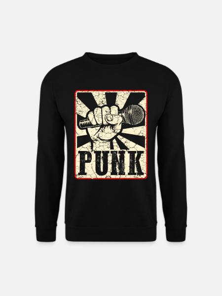 Punk Musik Anarchie Punkrock Band Konzert Geschenk - Unisex Pullover - Schwarz