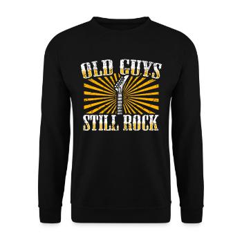 Cadeau de guitare rock légende rock and roll - Sweat-shirt Unisexe - noir - Devant - Alina (178cm) & Michal (187cm)