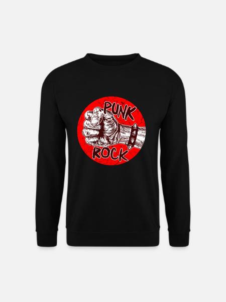 Punk rock music punk rocker punks punk gift - Unisex Sweatshirt - black